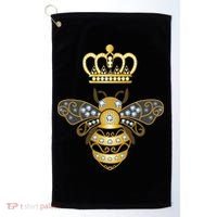 Queen Bee Crown Girl Honey Hive Beekeeping Bee Golf Towel thumb 0