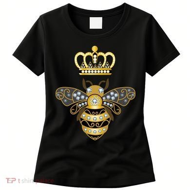 Queen Bee Crown Girl Honey Hive Beekeeping Bee Women's T-Shirt
