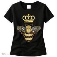 Queen Bee Crown Girl Honey Hive Beekeeping Bee Women's T-Shirt thumb 0