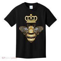 Queen Bee Crown Girl Honey Hive Beekeeping Bee Kids T-Shirt thumb 0