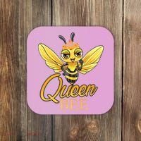 Queen Bee Crown Women Girls Honey Bee Hive Beekeeping Cool Gift Coaster thumb 0