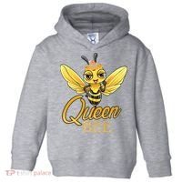 Queen Bee Crown Women Girls Honey Bee Hive Beekeeping Cool Gift Toddler Hoodie thumb 0