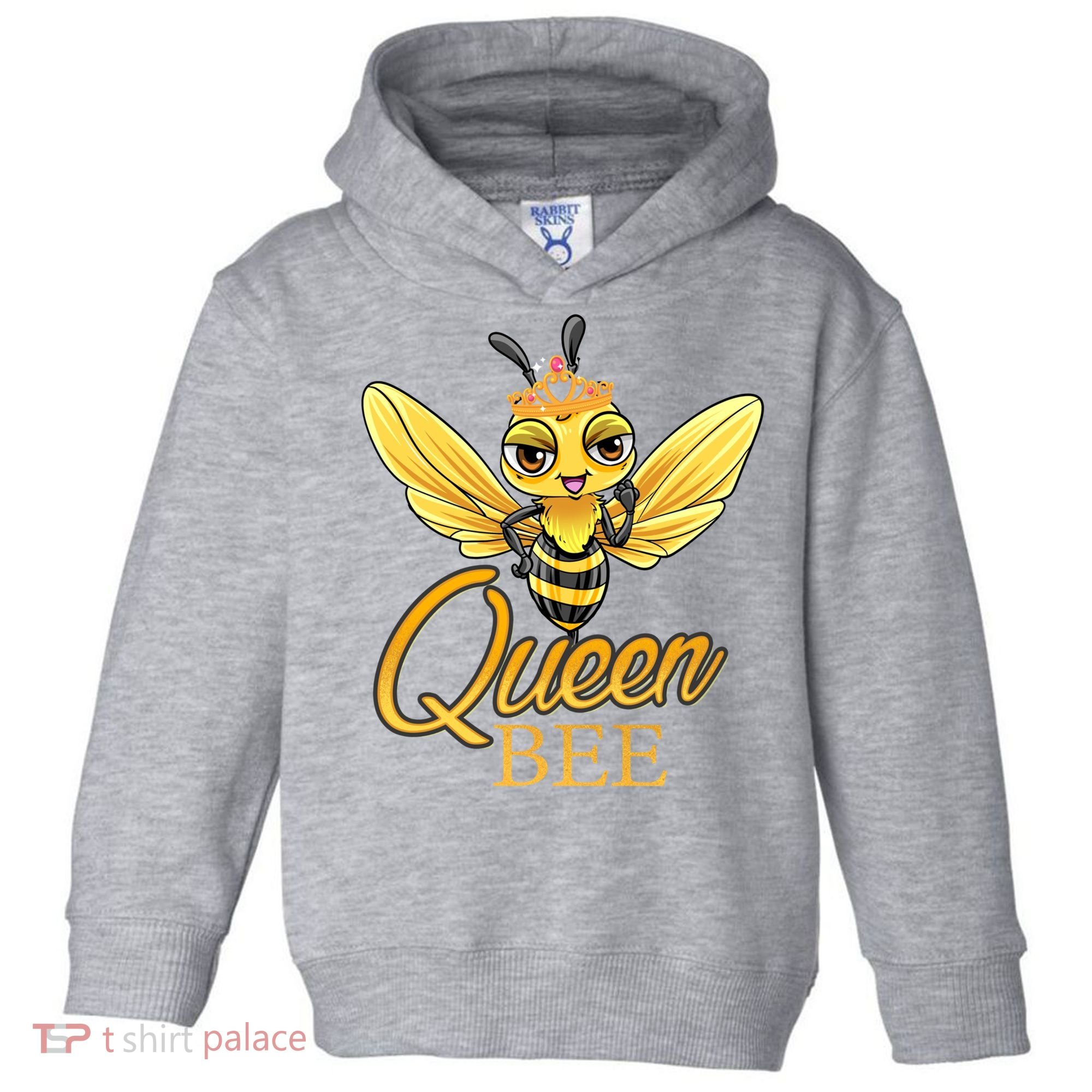 Queen Bee Crown Women Girls Honey Bee Hive Beekeeping Cool Gift Toddler Hoodie