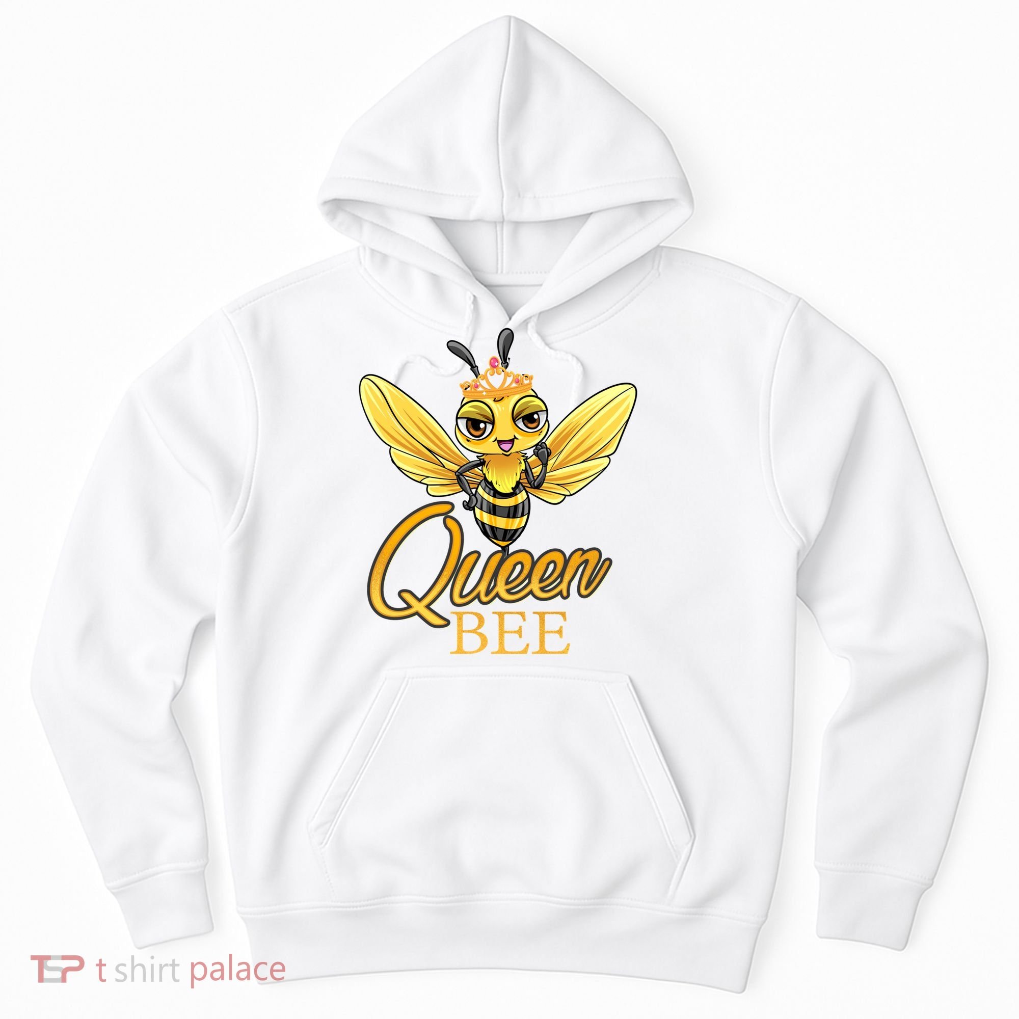 Queen Bee Crown Women Girls Honey Bee Hive Beekeeping Cool Gift Hoodie