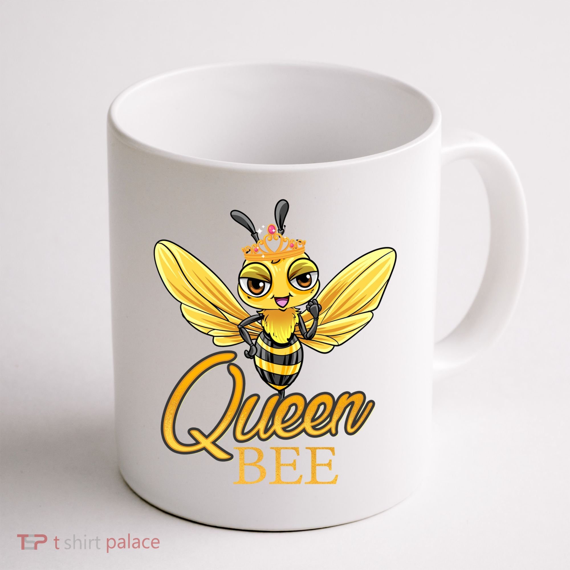 Queen Bee Crown Women Girls Honey Bee Hive Beekeeping Cool Gift Coffee Mug