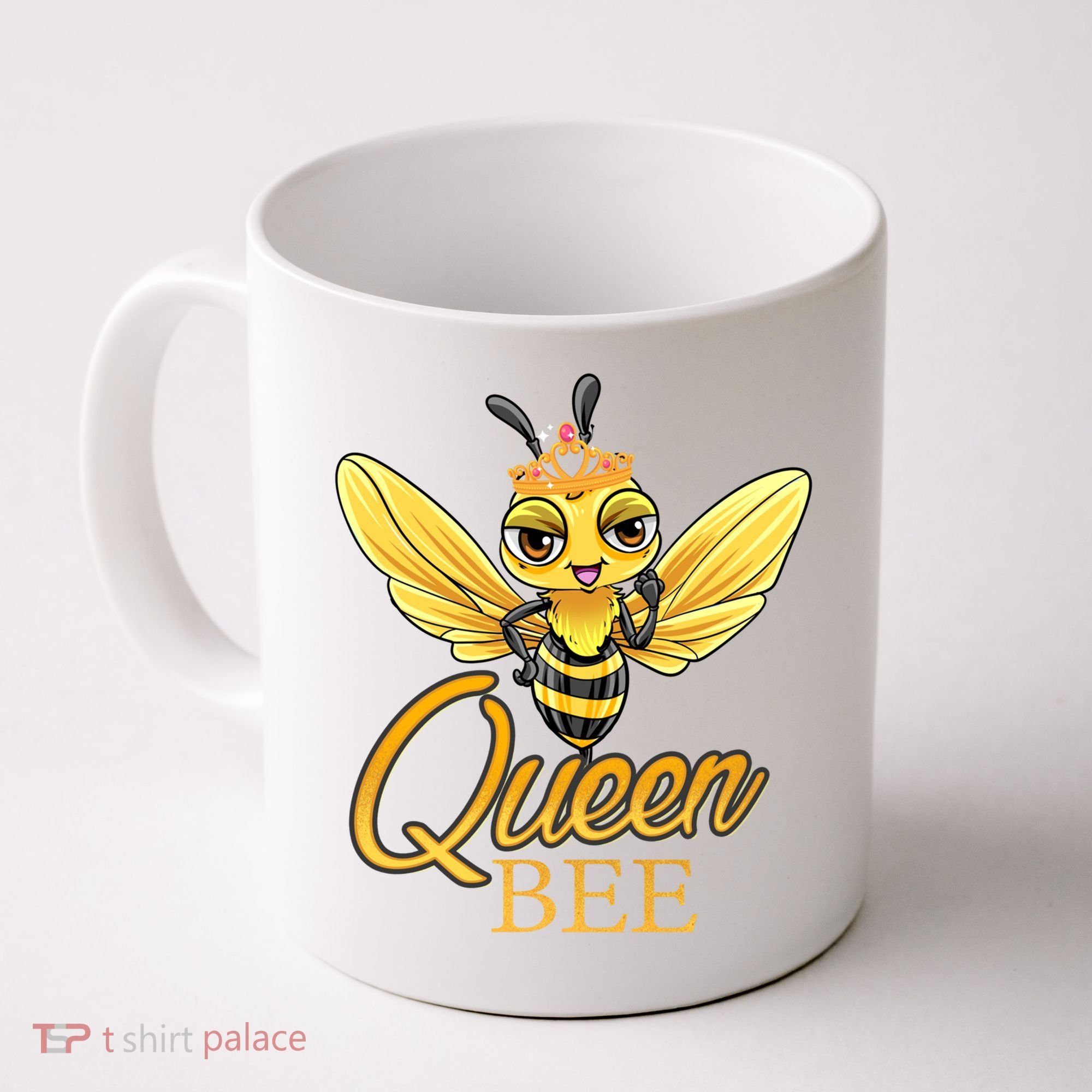 Queen Bee Crown Women Girls Honey Bee Hive Beekeeping Cool Gift Coffee Mug