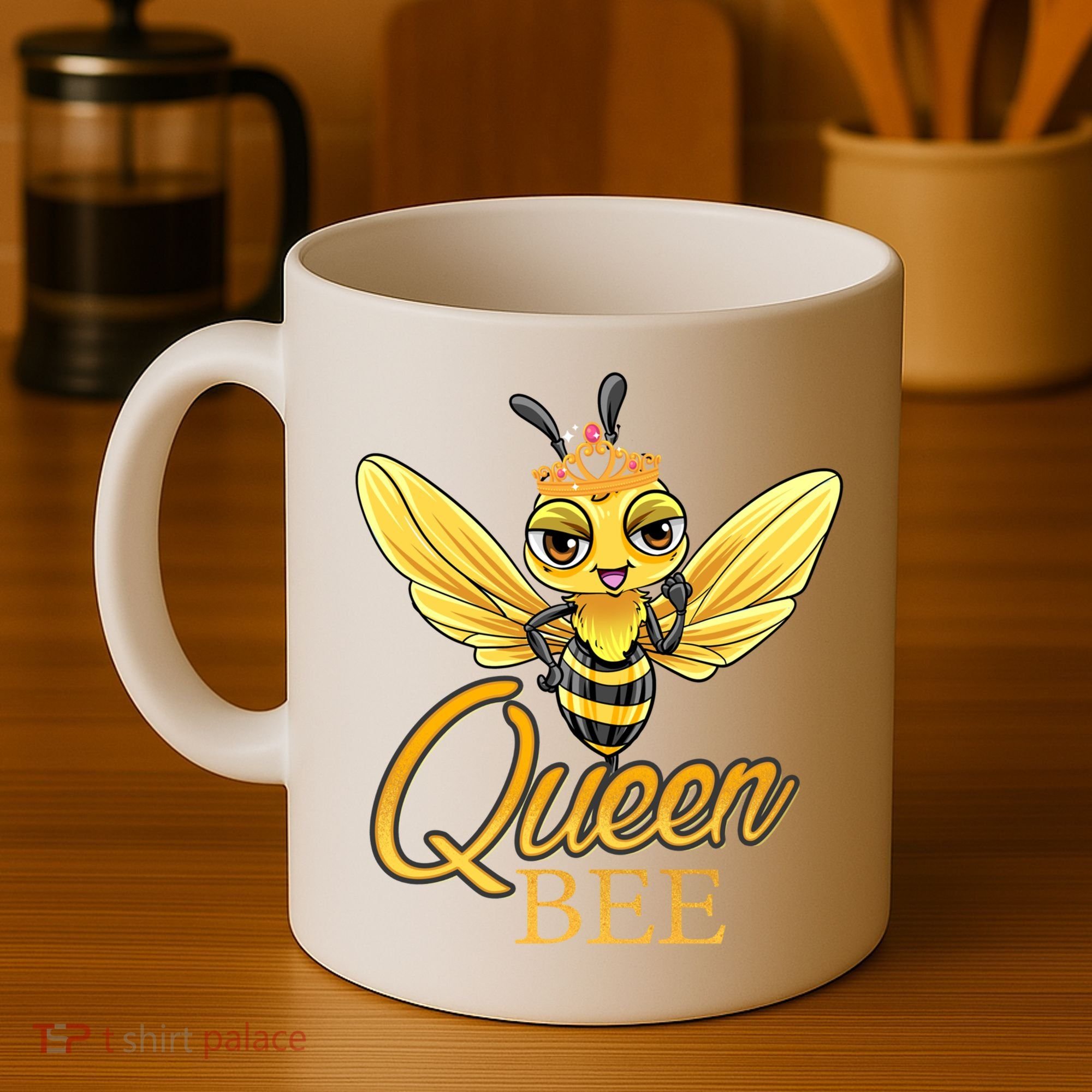 Queen Bee Crown Women Girls Honey Bee Hive Beekeeping Cool Gift Coffee Mug
