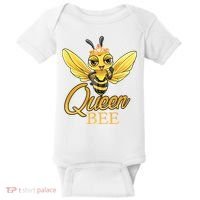 Queen Bee Crown Women Girls Honey Bee Hive Beekeeping Cool Gift Baby Bodysuit thumb 0