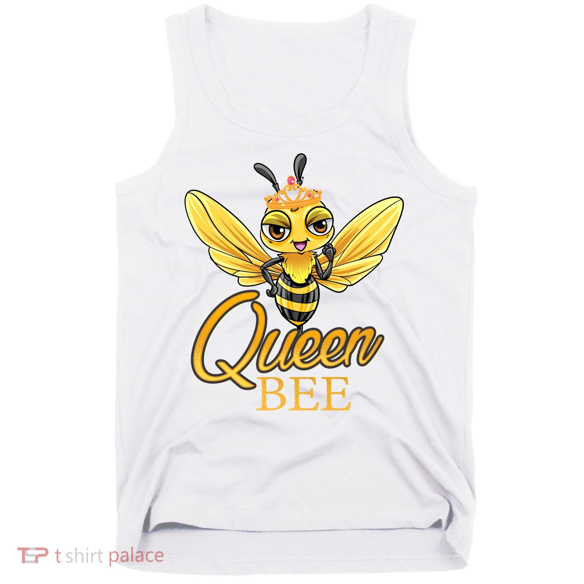 Queen Bee Crown Women Girls Honey Bee Hive Beekeeping Cool Gift Tank Top