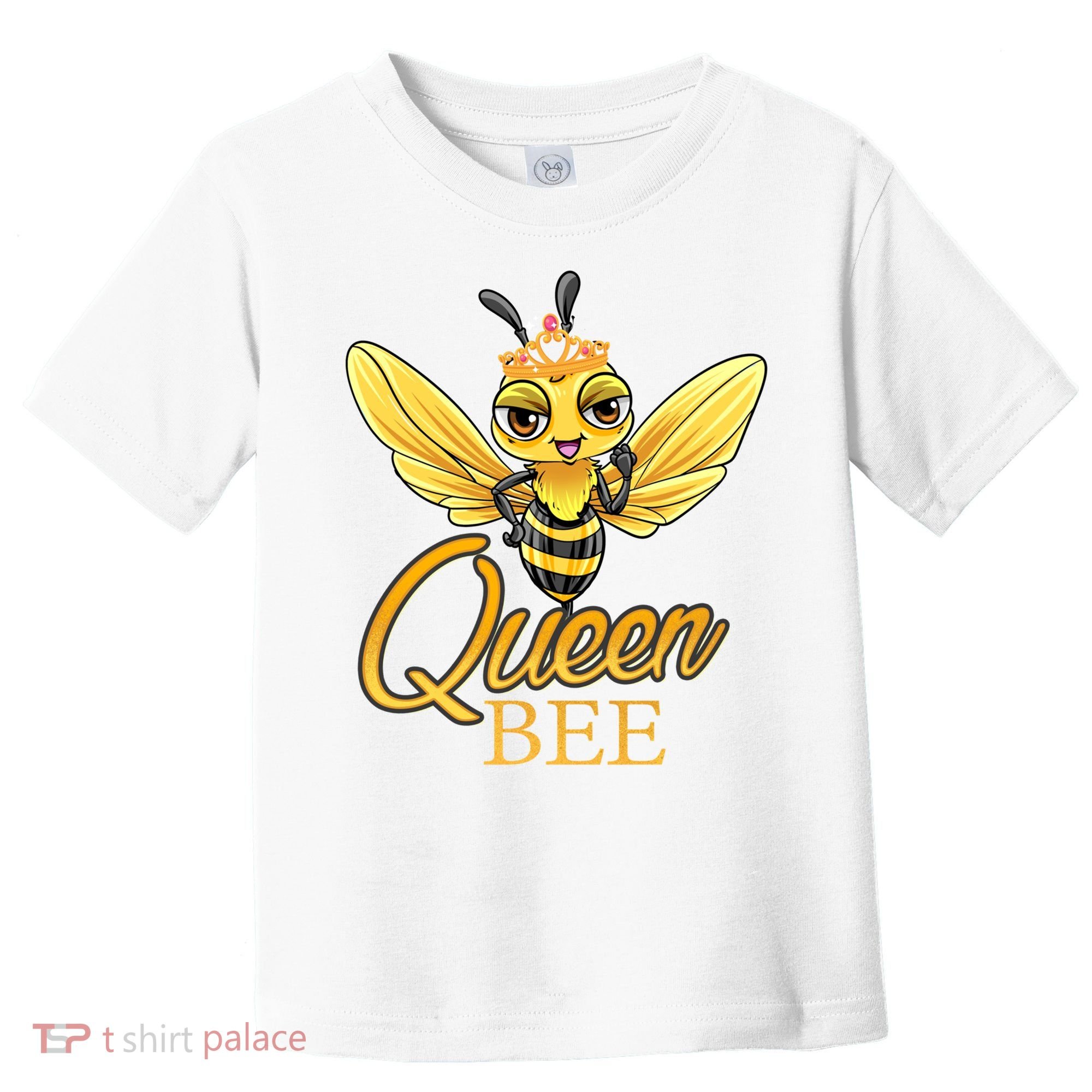 Queen Bee Crown Women Girls Honey Bee Hive Beekeeping Cool Gift Toddler T-Shirt