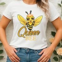 Queen Bee Crown Women Girls Honey Bee Hive Beekeeping Cool Gift Women's T-Shirt thumb 2