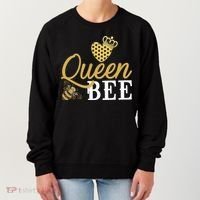 Queen Bee Crown Gift Beekeeper Valentine's Day Funny Gift Women's Sweatshirt thumb 0
