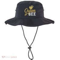 Queen Bee Crown Gift Beekeeper Valentine's Day Funny Gift Bucket Hat thumb 0