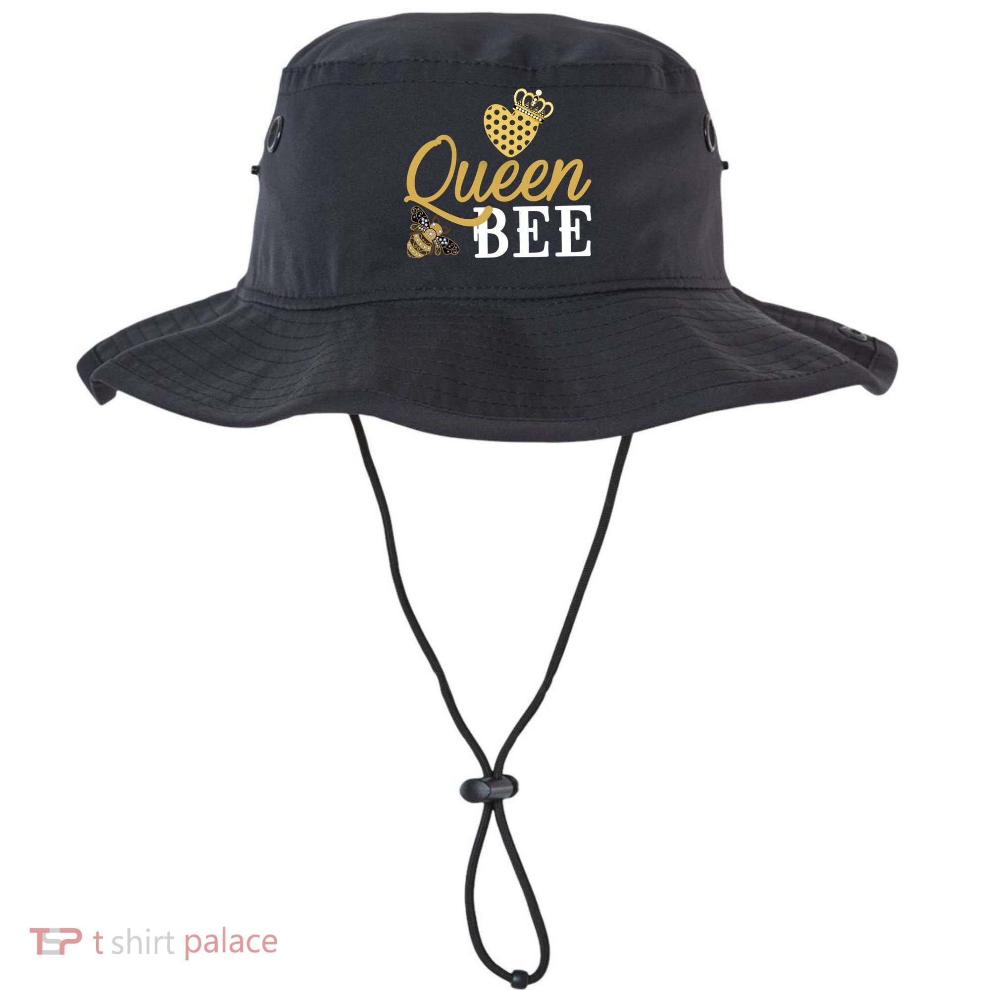Queen Bee Crown Gift Beekeeper Valentine's Day Funny Gift Bucket Hat