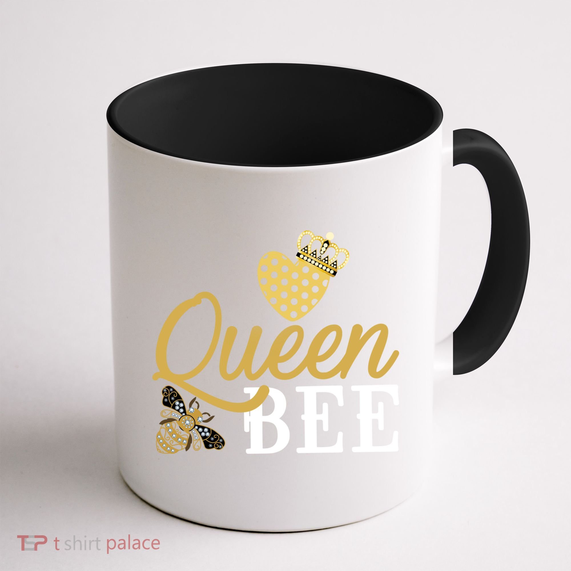 Queen Bee Crown Gift Beekeeper Valentine's Day Funny Gift Coffee Mug