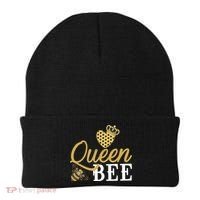 Queen Bee Crown Gift Beekeeper Valentine's Day Funny Gift Beanie thumb 0