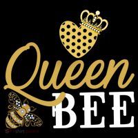Queen Bee Crown Gift Beekeeper Valentine's Day Funny Gift Women's Hoodie thumb 2