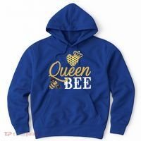 Queen Bee Crown Gift Beekeeper Valentine's Day Funny Gift Hoodie thumb 0