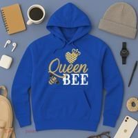 Queen Bee Crown Gift Beekeeper Valentine's Day Funny Gift Hoodie thumb 3