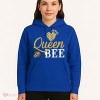 Queen Bee Crown Gift Beekeeper Valentine's Day Funny Gift Hoodie thumb 5
