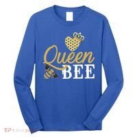 Queen Bee Crown Gift Beekeeper Valentine's Day Funny Gift Long Sleeve Shirt thumb 0