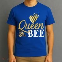Queen Bee Crown Gift Beekeeper Valentine's Day Funny Gift T-Shirt thumb 3