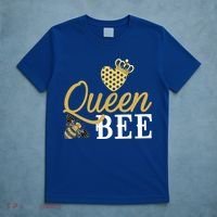 Queen Bee Crown Gift Beekeeper Valentine's Day Funny Gift T-Shirt thumb 5