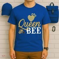 Queen Bee Crown Gift Beekeeper Valentine's Day Funny Gift T-Shirt thumb 6
