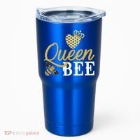 Queen Bee Crown Gift Beekeeper Valentine's Day Funny Gift Tumbler thumb 0