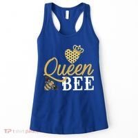 Queen Bee Crown Gift Beekeeper Valentine's Day Funny Gift Women's Tank Top thumb 0