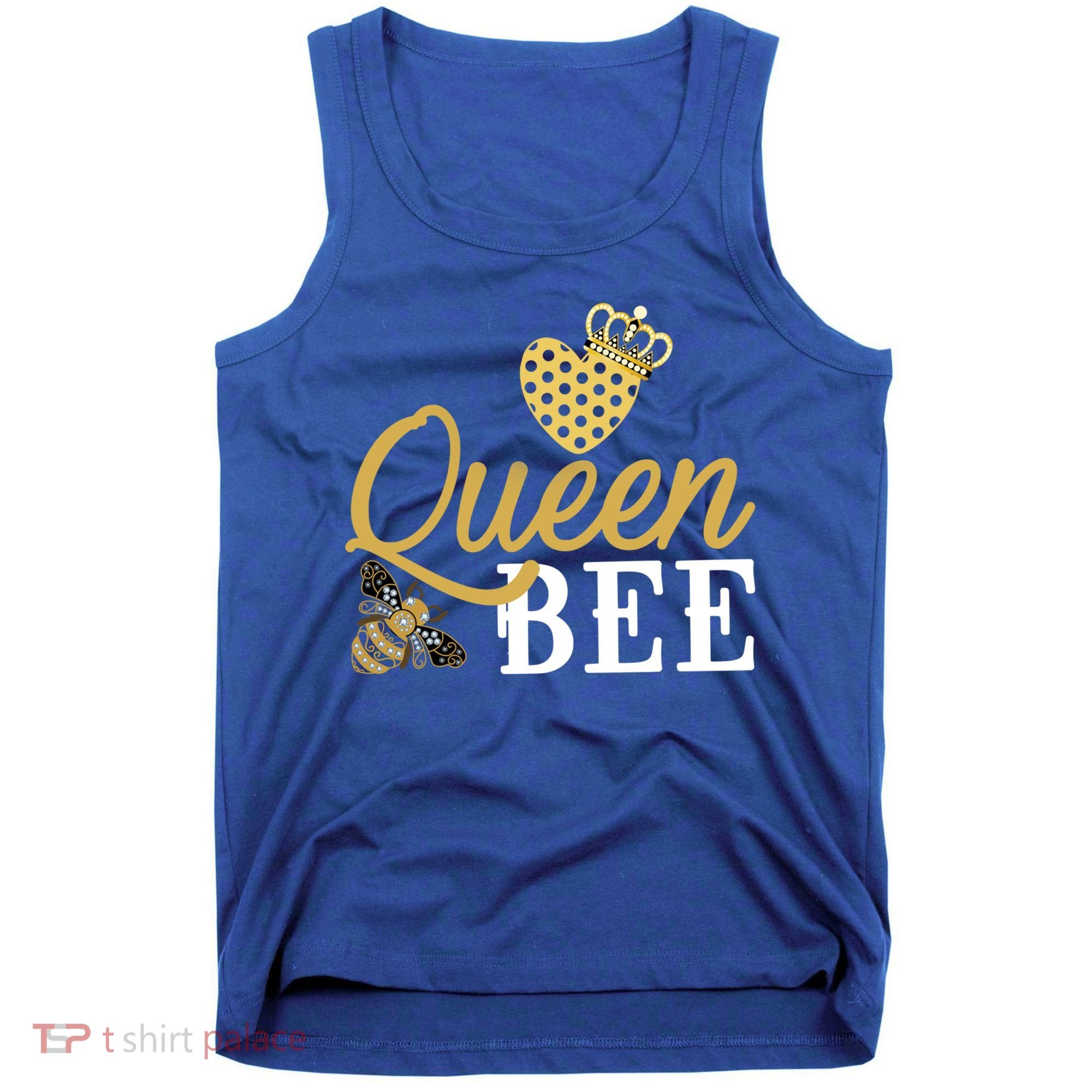 Queen Bee Crown Gift Beekeeper Valentine's Day Funny Gift Tank Top