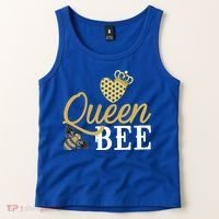 Queen Bee Crown Gift Beekeeper Valentine's Day Funny Gift Tank Top thumb 2