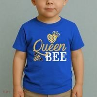 Queen Bee Crown Gift Beekeeper Valentine's Day Funny Gift Toddler T-Shirt thumb 2