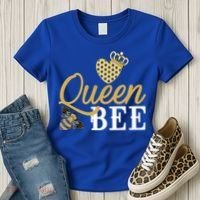 Queen Bee Crown Gift Beekeeper Valentine's Day Funny Gift Women's T-Shirt thumb 3