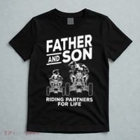 Quad Bike Father And Son Riding Partners For Life ATV T-Shirt thumb 5
