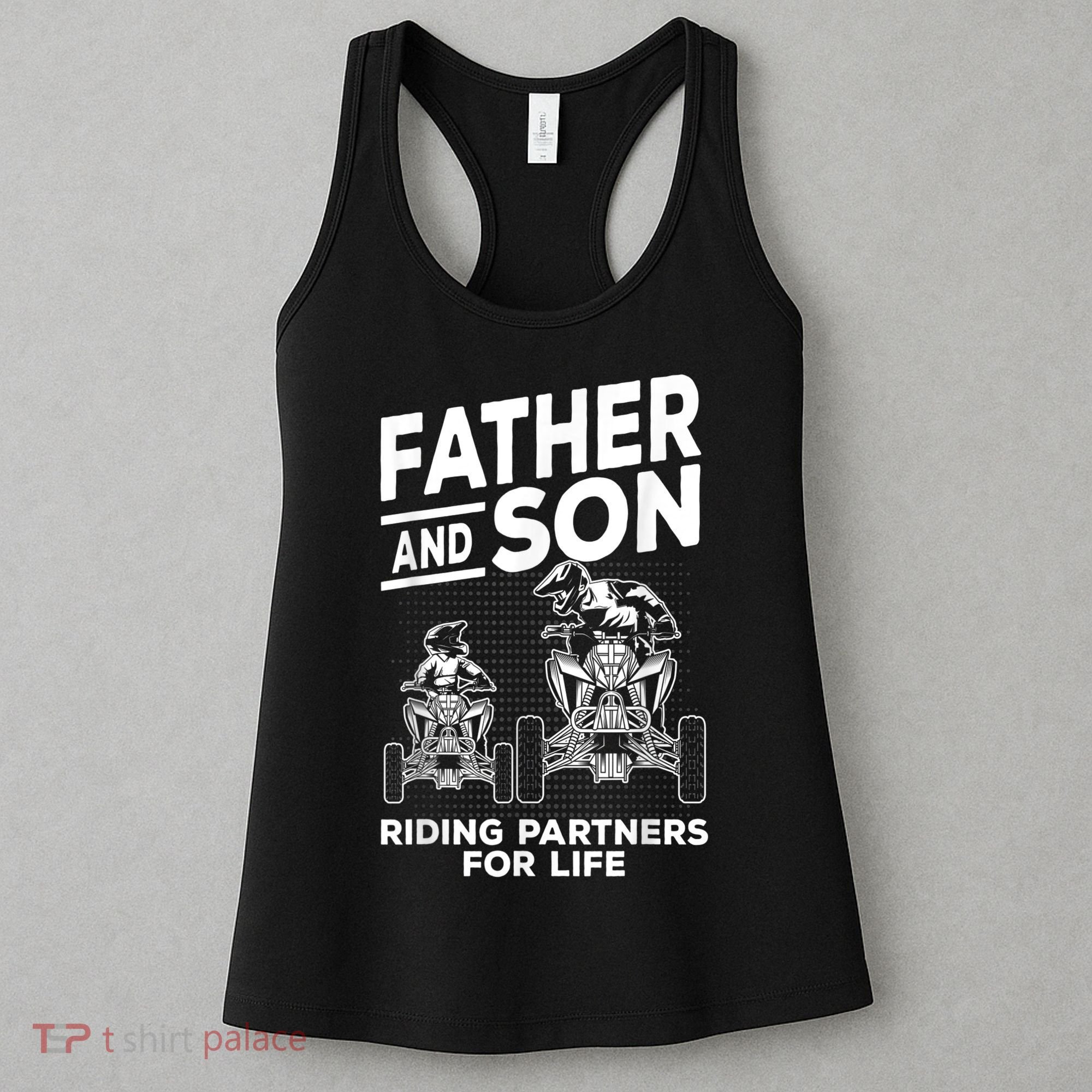 Quad Bike Father And Son Riding Partners For Life ATV Women's Tank Top
