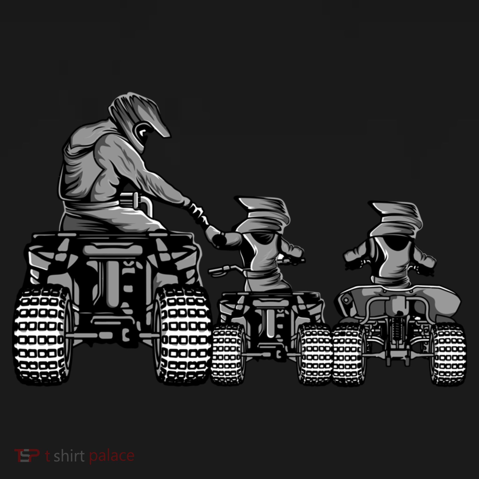 Quad Bike Father And Son Four Wheeler Atv Gift Women's Hoodie