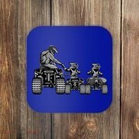 Quad Bike Father And Son Four Wheeler Atv Gift Coaster thumb 0