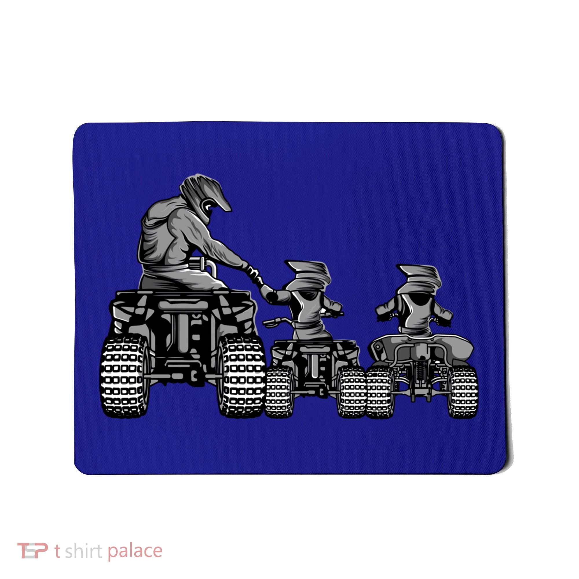 Quad Bike Father And Son Four Wheeler Atv Gift Mousepad