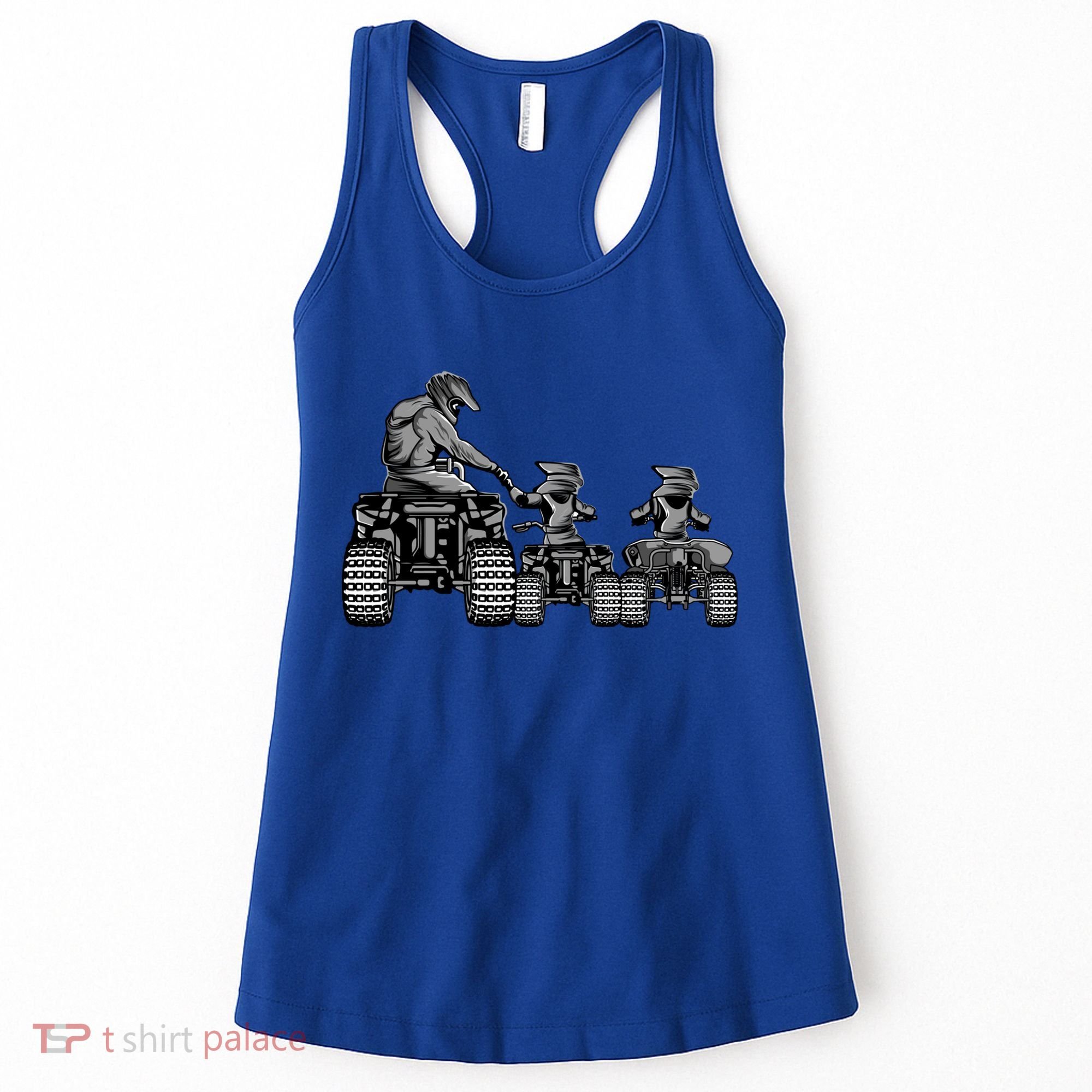 Quad Bike Father And Son Four Wheeler Atv Gift Women's Tank Top