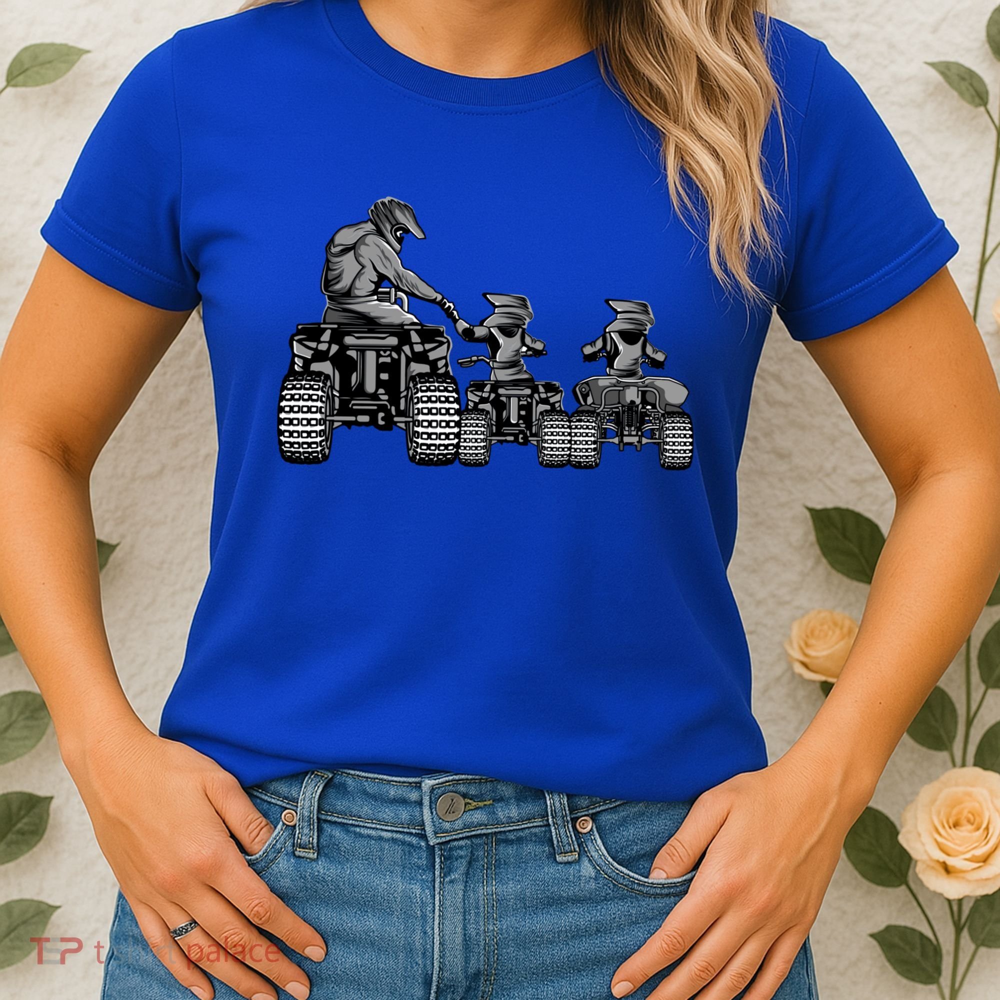 Quad Bike Father And Son Four Wheeler Atv Gift Women's T-Shirt