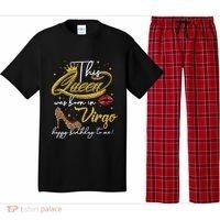 Queen Born In Virgo Funny Gift August September Birthday Great Gift Pajama Set thumb 0
