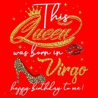 Queen Born In Virgo Funny Gift August September Birthday Great Gift Santa Hat thumb 1