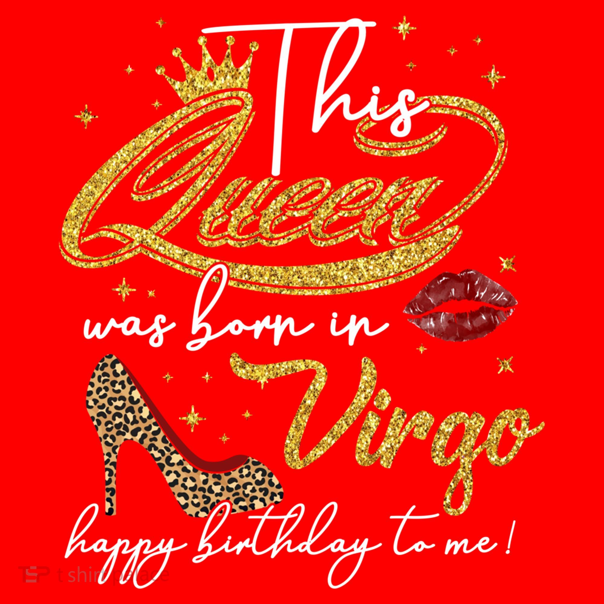 Queen Born In Virgo Funny Gift August September Birthday Great Gift Santa Hat