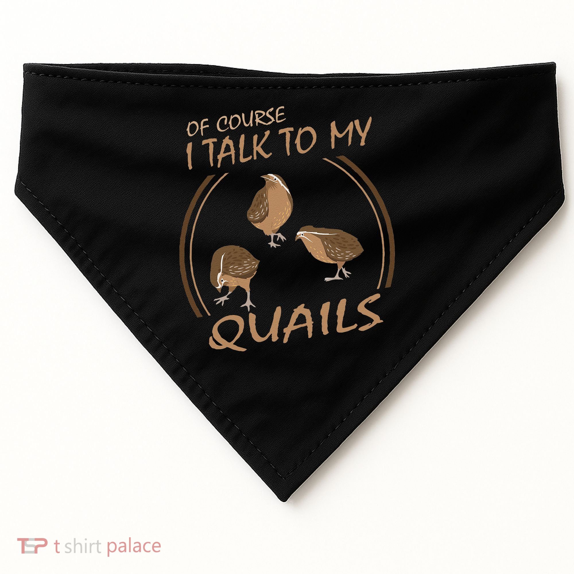 Quail Bird Lover Gift Just A  Who Loves Quails USA-Made Doggie Bandana
