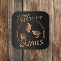 Quail Bird Lover Gift Just A  Who Loves Quails Coaster thumb 0