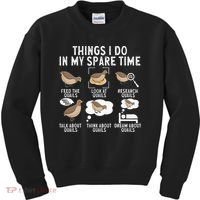 Quail Bird Lover Things I Do In My Spare Time Quail Kids Sweatshirt thumb 0