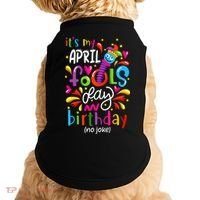 Queen Born On April 1st April Fools Day Birthday Doggie Tank thumb 0