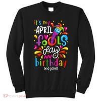 Queen Born On April 1st April Fools Day Birthday Sweatshirt thumb 0