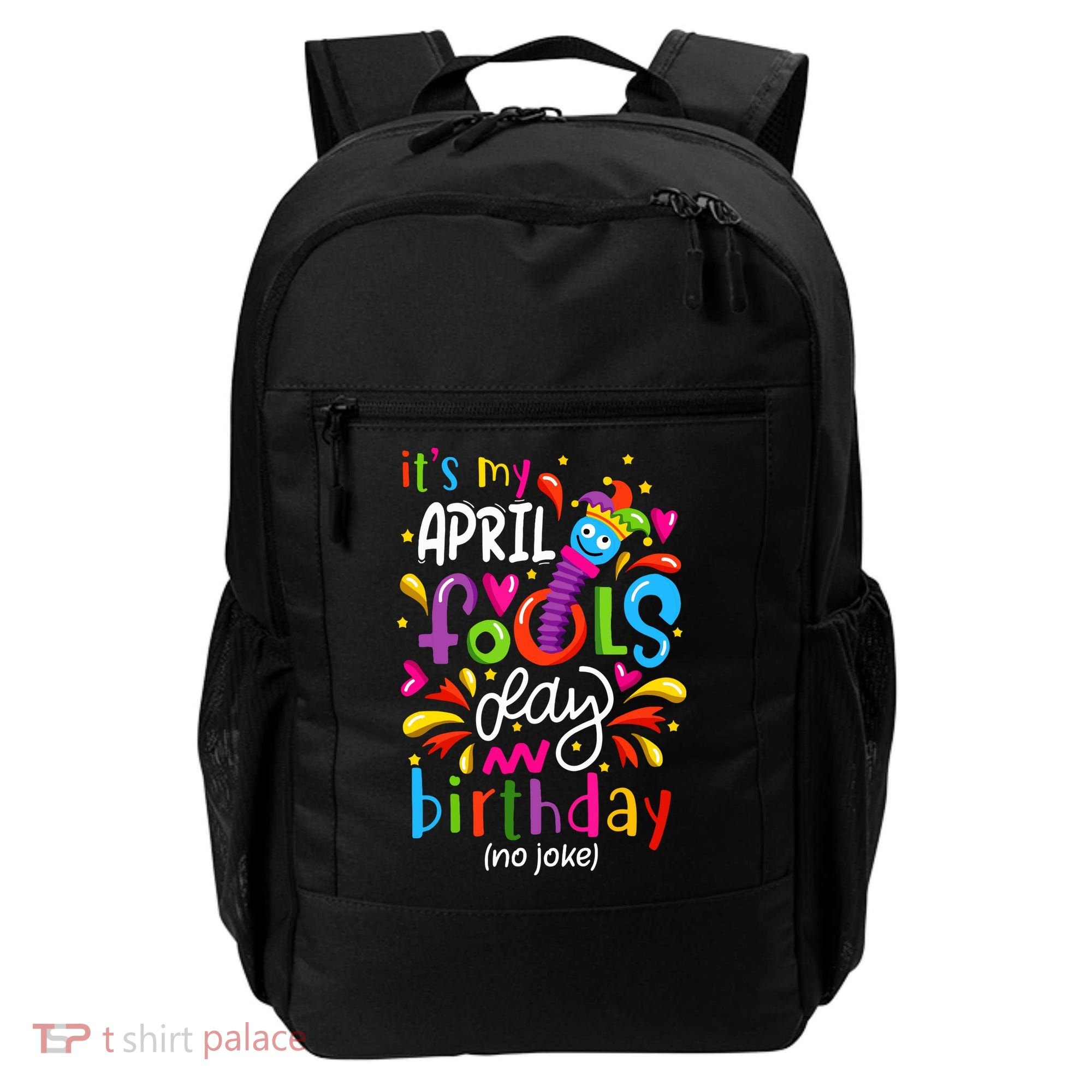 Queen Born On April 1st April Fools Day Birthday Backpack